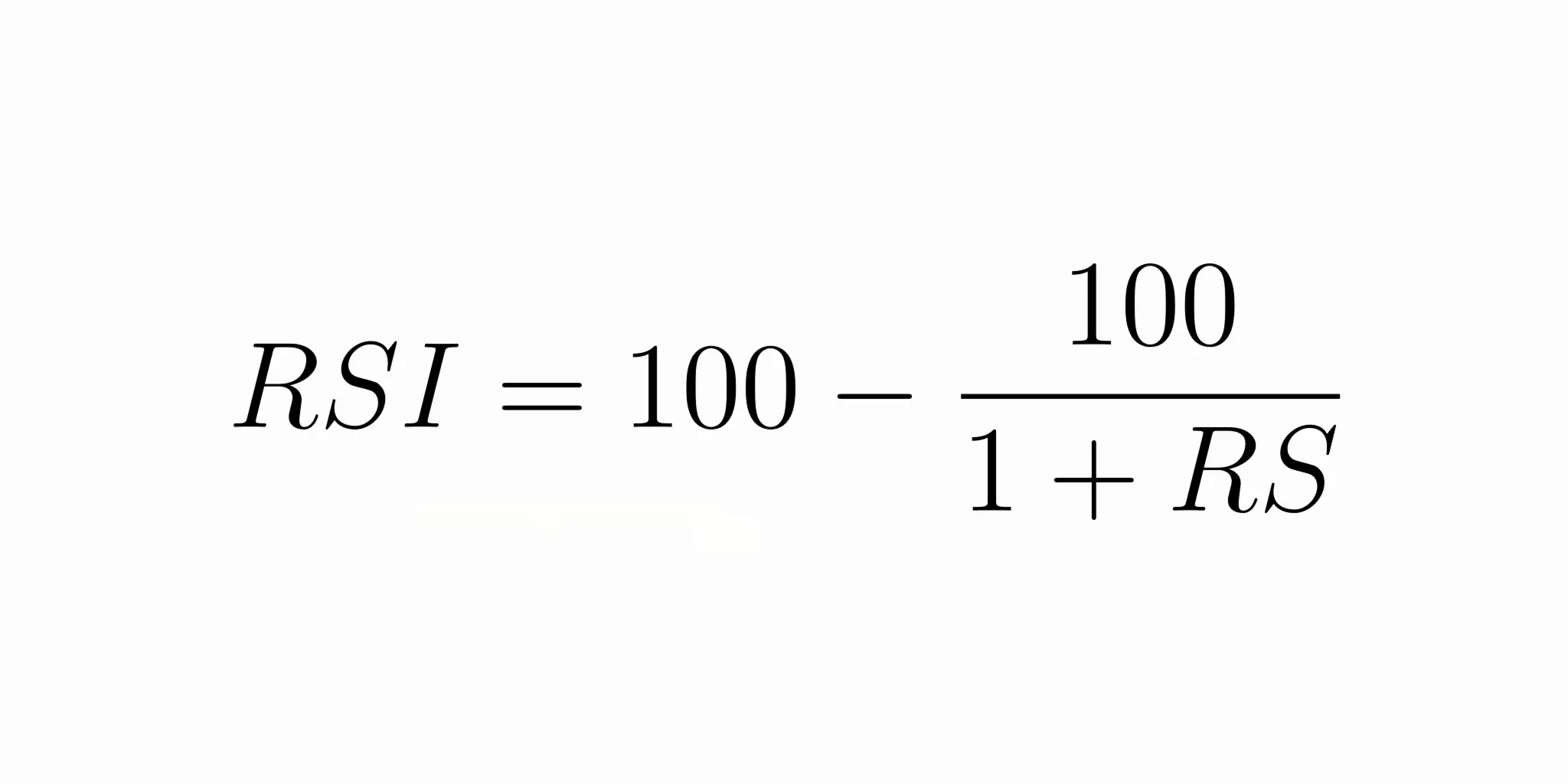 RSI formula